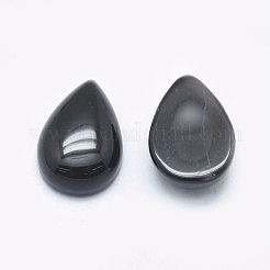 Naturale agata nera cabochon&nbsp;G-P384-N05