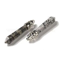 Большие подвески с острым камнем из натурального камня&nbsp;G-Z055-01P-22