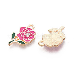 Подвески из сплава со стразами и эмалью&nbsp;ENAM-T024-63C-G