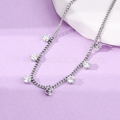 Браслеты с подвесками из нержавеющей стали 304&nbsp;LS-BJEW-A047-02P