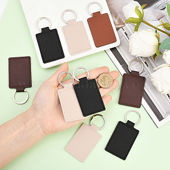 16шт 4 цвета брелки из искусственной кожи&nbsp;KEYC-SC0001-94