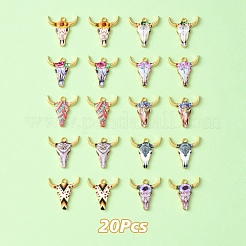 Подвески из сплава с принтом в 20 стилях&nbsp;ENAM-YW0003-86