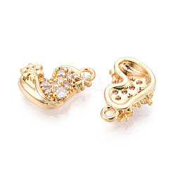 Латунные микро проложить кубического циркония подвески&nbsp;KK-N263-139A-G