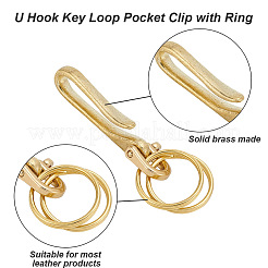 2 комплект латунной фурнитуры для брелока KK-HY0003-76