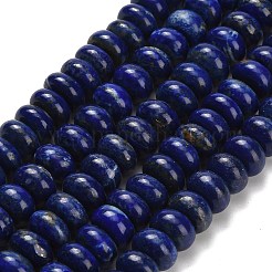 Нитки бусины из натурального ляписа-лазури G-H329-B02-6x10mm