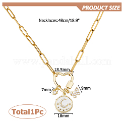 Латунные подвески в виде бабочки NJEW-HS00017