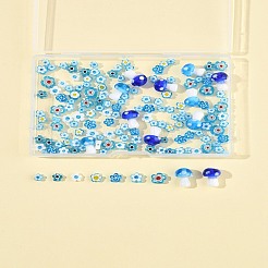 156шт 9 стиля стеклянные бусины миллефиори ручной работы LAMP-FS0001-33