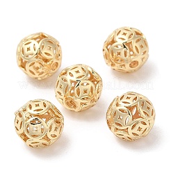 Экологически чистые латунные бусины с покрытием стойки KK-A186-04LG