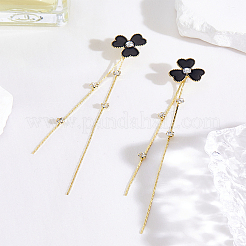 1 пара серег-гвоздиков с кисточками из сплава&nbsp;EJEW-LP0007-107