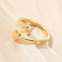 Manschettenringe aus Messing für Damen&nbsp;RJEW-U044-N