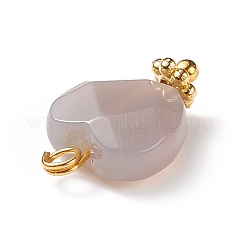 Натуральный серый агат&nbsp;PALLOY-JF01863-04