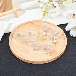 アクリルピアスディスプレイ  長方形  透明  1-1/8x2-3/8x1/8インチ（3x6x0.35cm）  穴：1.5mm  10個/セット&nbsp;EDIS-WH0005-20