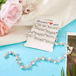 Круглые латунные цепочки со стразами FIND-TAC0007-17B