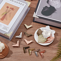 80 шт. 4-х цветный железный треугольный защитный уголок FIND-WR0012-31