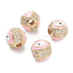 Perline zirconi micro pave  in ottone&nbsp;ZIRC-A019-16G-A01