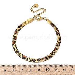 Браслеты-змейки из нержавеющей стали 304 для женщин BJEW-A034-03G