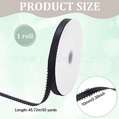 50 Yards Polyester doppelseitig Picot Band&nbsp;OCOR-WH0101-130