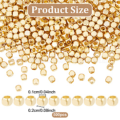 500 шт. Латунные дистанционные бусины&nbsp;KK-GO0002-03