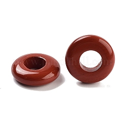 ナチュラルレッドジャスパーヨーロッパビーズ  大穴ロンデルビーズ  14x4~4.2mm  穴：6~6.2mm&nbsp;G-C134-01A