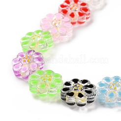 Бусы лэмпворк ручной работы LAMP-E033-02I