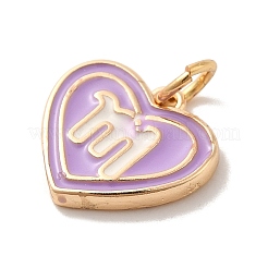 Настоящие позолоченные кулоны из латуни с эмалью 18k&nbsp;KK-M273-06J-G