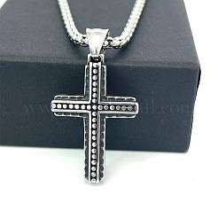 Мужские ожерелья с подвеской-крестом из нержавеющей стали XT5206