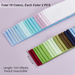 36шт 18 цвета хлопчатобумажной ленты DIY-WH0542-52