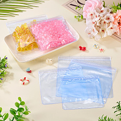 20 шт. 4 стиля прозрачный ПВХ антиокислительный пакет с застежкой-молнией AJEW-TA0002-40A