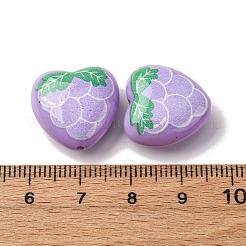 Непрозрачные акриловые бусины MACR-V001-01G