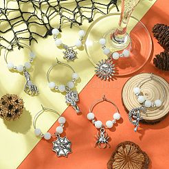 Тибетский стиль сплава бокал подвески наборы&nbsp;AJEW-JO00184