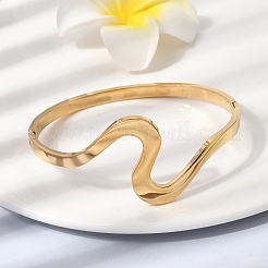 Шарнирные браслеты из нержавеющей стали 304 для женщин&nbsp;BJEW-D408-26G