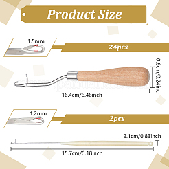 24 Stück Stricknadeln aus Holz&nbsp;TOOL-WA0001-05