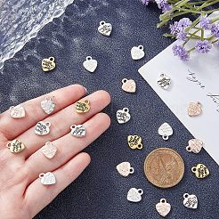 320 шт. 4 цвета идеи подарков на день святого валентина тибетский стиль сплав подвески&nbsp;FIND-FH0001-40