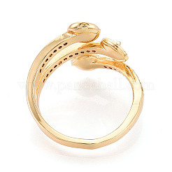 Латунные микрофибровые кубические цирконии чашки колец оправы KK-N274-21G