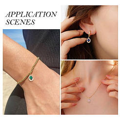 4 шт. 4 цвета латунные подвески с микропаве и кубическим цирконием&nbsp;KK-TA0002-58