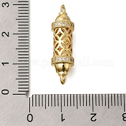 Стойка покрытие латунь микропаве кубический цирконий полые колонны звенья соединительные подвески&nbsp;X-ZIRC-F142-50A-G01