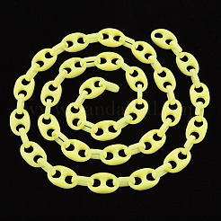 Цепочки для кофейных зерен из непрозрачного акрила ручной работы CHAC-ZX0001-01I