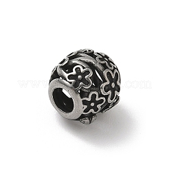 Европейские бусины из нержавеющей стали 304 STAS-H238-09H-AS