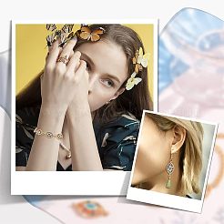 10 шт. латунные разноцветные подвески-соединители из кубического циркония&nbsp;FIND-HY0001-23