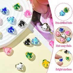 16шт 8 цвета стеклянные бусины&nbsp;LAMP-CJ0001-99