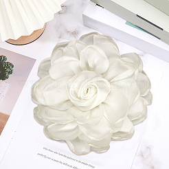 Атласный цветок для аппликаций с орнаментом&nbsp;FIND-WH20033-070B