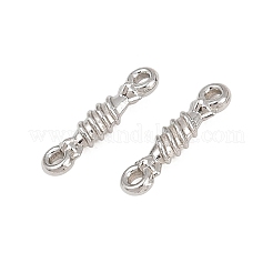 304ステンレススチールコネクタチャーム  ツイストリンク  ステンレス鋼色  12x3x2.5mm  穴：0.9mm&nbsp;SA-CBA302A-09P