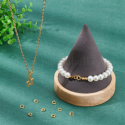 10 шт. 925 открытых кольца из стерлингового серебра STER-PH0002-90