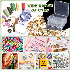 Пластиковые контейнеры для шариков с откидной крышкой AJEW-WH0479-92B