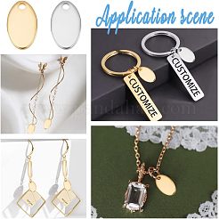 60 шт. 2-х цветные подвески из нержавеющей стали 304 STAS-UN0039-15