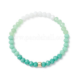 Браслеты из стеклянных бусин-имитаторов из нефрита для женщин&nbsp;BJEW-JB12609