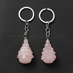 Брелок из розового кварца G-G997-D06