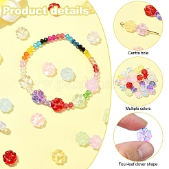 45шт 9 цвета бусины лэмпворк ручной работы LAMP-YW0001-24