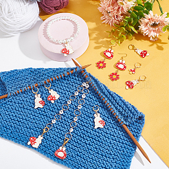 DIY-Strickwerkzeuge zum Thema Pilze&nbsp;HJEW-AB00579