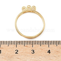 Verstellbare Fingerringhalterungen aus Messing zum Aufhängen von Anhängern&nbsp;KK-K414-03B-G